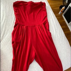 Red jumpsuit